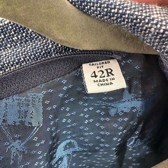 Robert Graham Downhill Blue Textured Blazer Jacket Sportcoat 42R 42 R - Picture 3 of 6